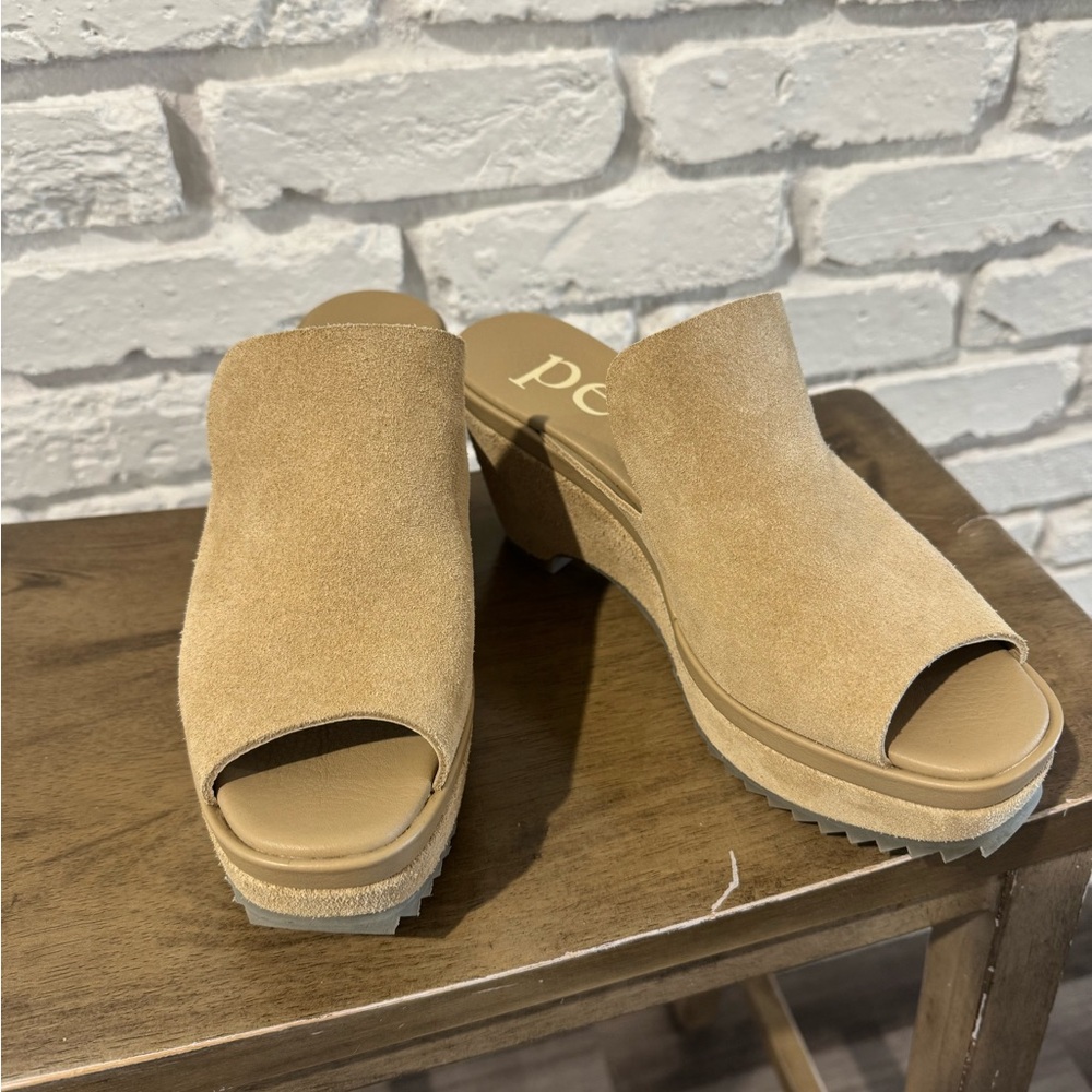 Pedro Garcia Tan Suede Mules